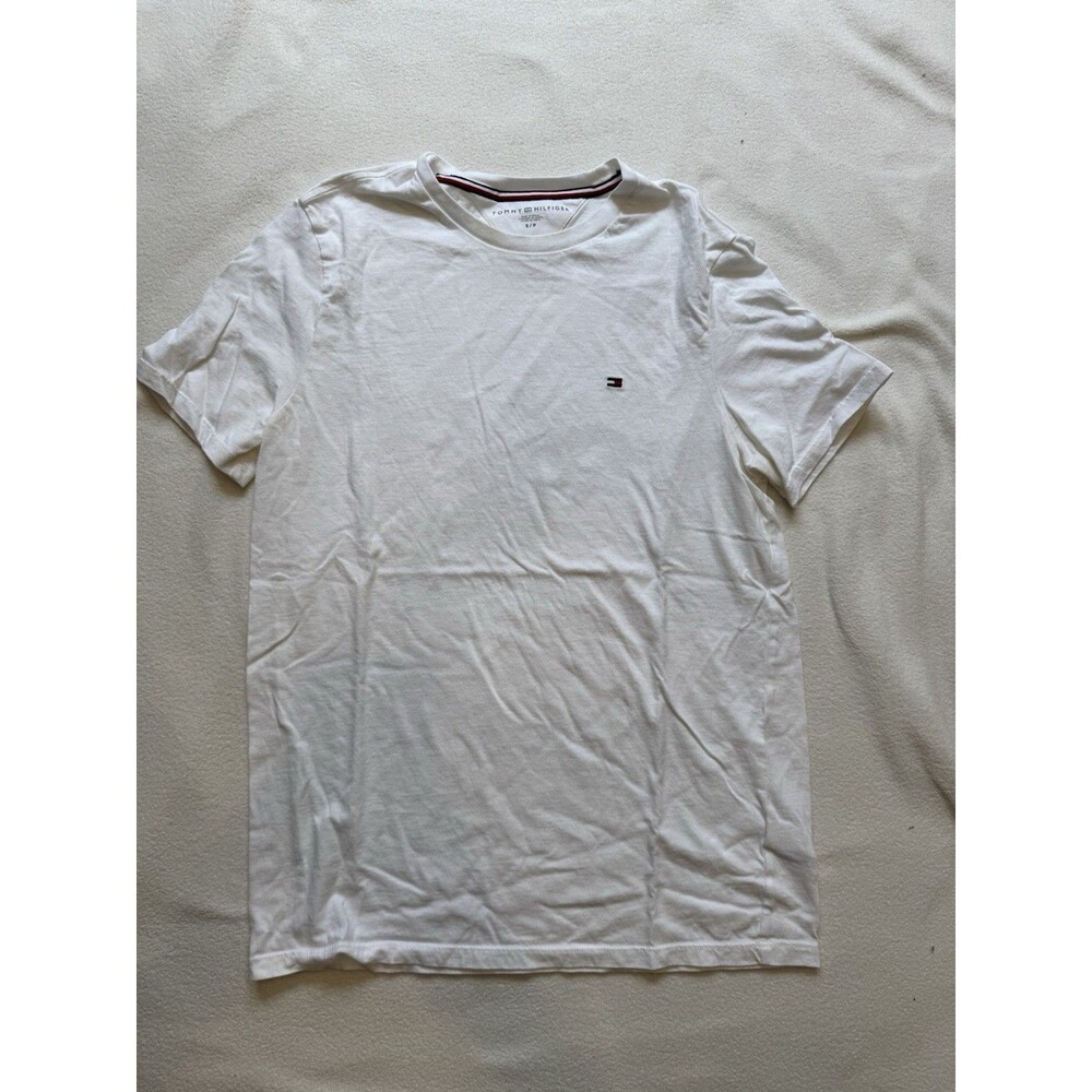 Tommy Hilfiger Mens T Shirt White Small